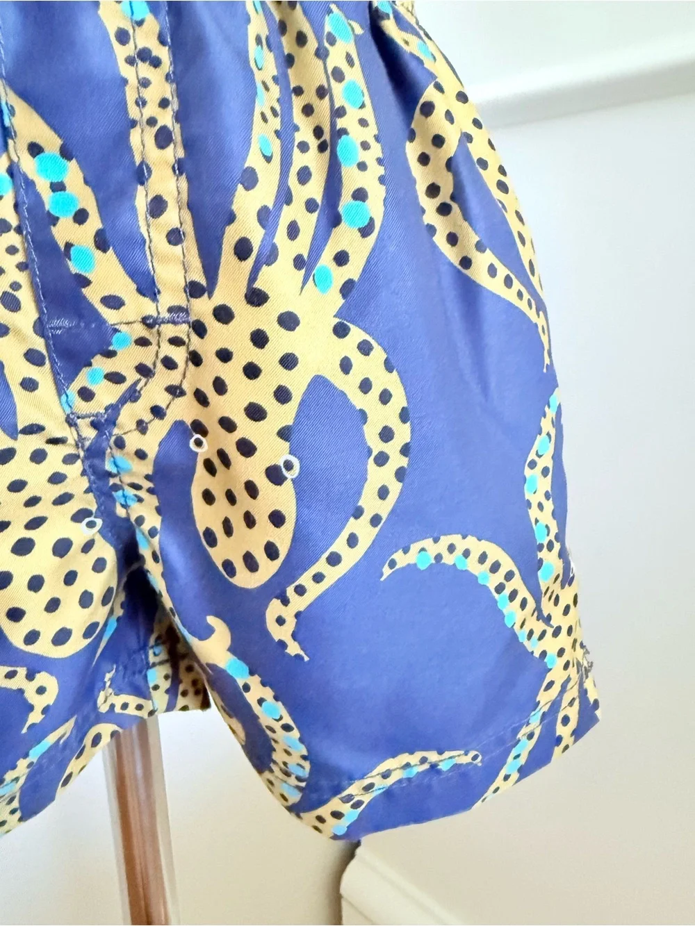 Tea Collection Boys Swim Trunks Size 3 Blue Yellow Octopus